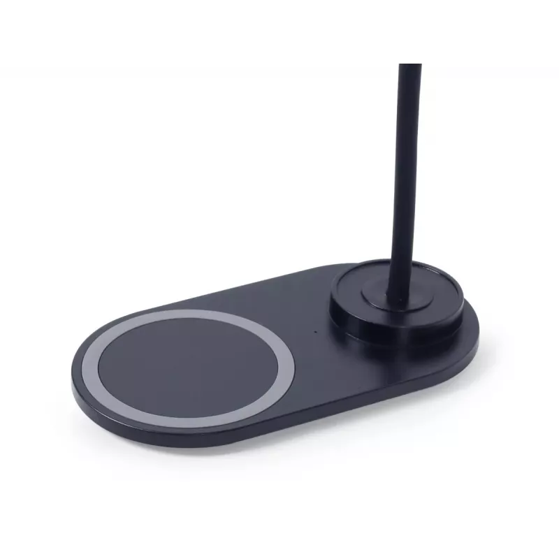GEMBIRD Desk Lamp With Wireless Charger, Black