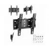 Wall TV mount Gembird WM-42T-02 for 23 inch–42 inch TVs, tilt -12°/+12°, VESA 75x75–200x200, 30 kg, black, 5.3 cm