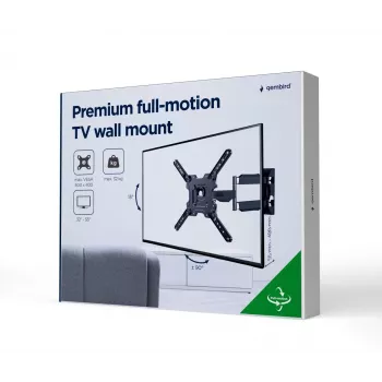 GEMBIRD Premium Full-Motion TV Wall Mount , 32in-55in, 32 kg