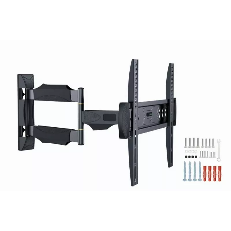 TV mount Gembird WM-55ST-02 for 32–55 inch screens, VESA 100x100–400x400, tilt -5°–8°, 6.5–61 cm wall distance, 30 kg, Black