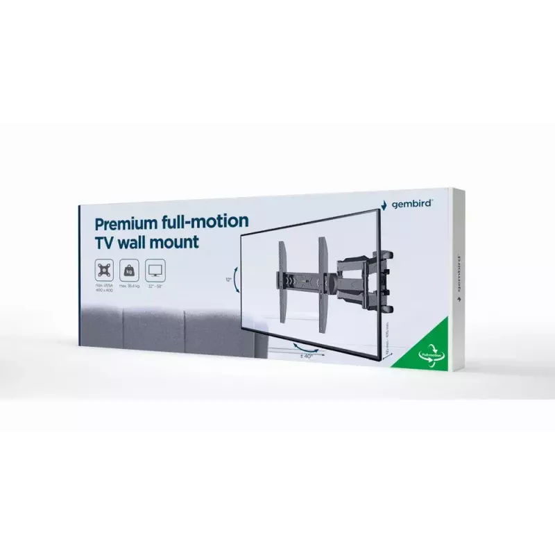 TV mount Gembird WM-58ST-01 Steel 58 inch 36.4 kg capacity