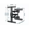 GEMBIRD Full-Motion TV Wall Mount, 32in-65in