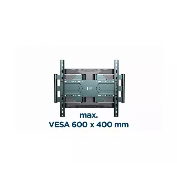 Wall TV mount Gembird WM-80ST-01 Steel for 40–80 inch screens, 50 kg, VESA 100×100–600×400, tilt & swivel