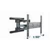 Wall TV mount Gembird WM-80ST-01 Steel for 40–80 inch screens, 50 kg, VESA 100×100–600×400, tilt & swivel