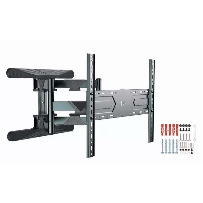 Wall TV mount Gembird WM-80ST-01 Steel for 40–80 inch screens, 50 kg, VESA 100×100–600×400, tilt & swivel