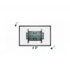 Wall TV mount Gembird WM-80ST-01 Steel for 40–80 inch screens, 50 kg, VESA 100×100–600×400, tilt & swivel