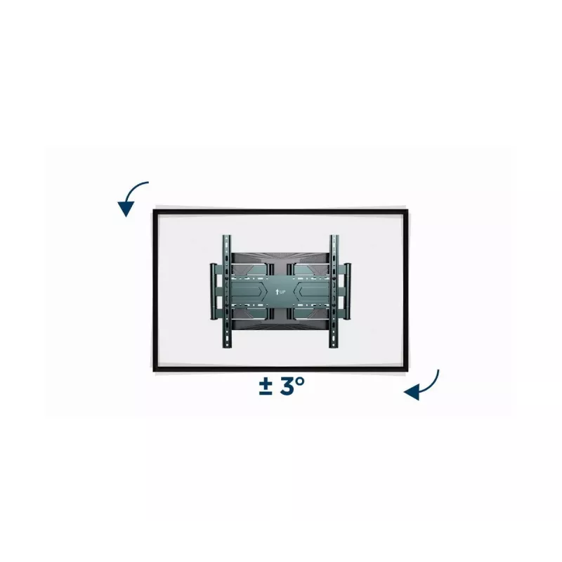 Wall TV mount Gembird WM-80ST-01 Steel for 40–80 inch screens, 50 kg, VESA 100×100–600×400, tilt & swivel