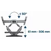GEMBIRD Rotating Full Motion TV Wall Mount, 40in - 80in