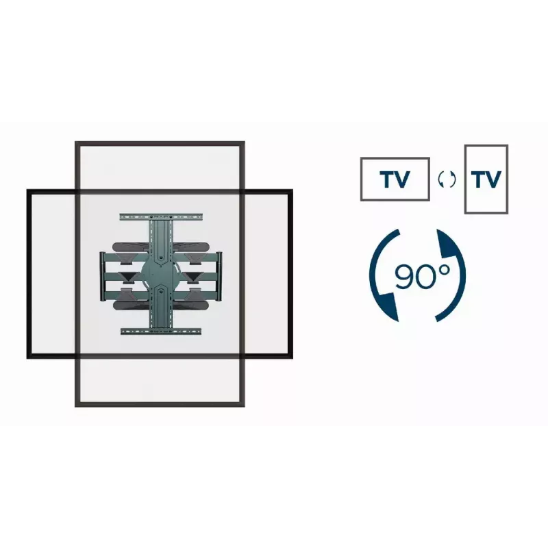 GEMBIRD Rotating Full Motion TV Wall Mount, 40in - 80in
