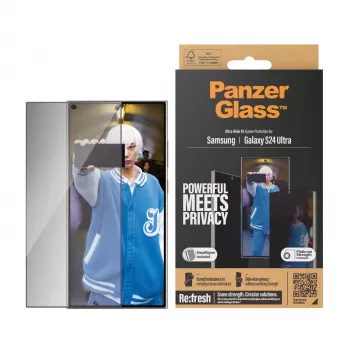 PanzerGlass ® Privacy Screen Protector Samsung Galaxy S24 Ultra | Ultra-Wide Fit w. EasyAligner