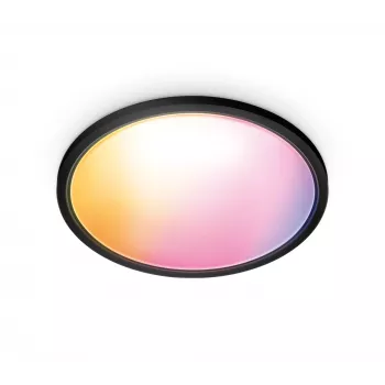 Smart ceiling light wizarding world Superslim Ceiling 32 W, black, 545×545×38 mm, 220–240 V