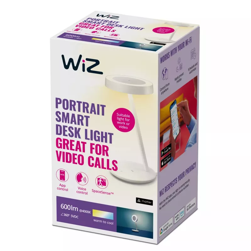 Smart table lamp wizarding world Portrait Desk Lamp — Wi‑Fi, variable light, 5V, 195×204×380 mm, white
