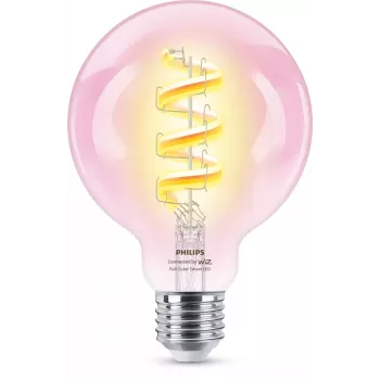 Philips Filament Clear 40 W G95 E27, Smart bulb, Wi-Fi/Bluetooth, Transparent, Wi-Fi 4 (802.11n), 802.11b, 802.11g, LED, E27