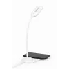 GEMBIRD Desk Lamp With Wireless Charger, White