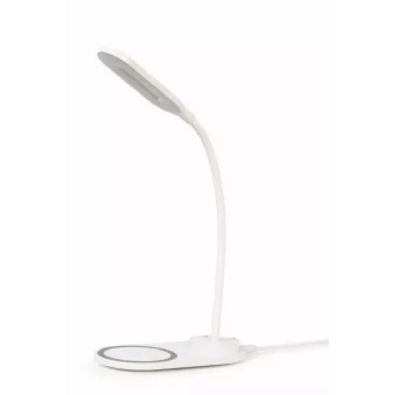 GEMBIRD Desk Lamp With Wireless Charger, White