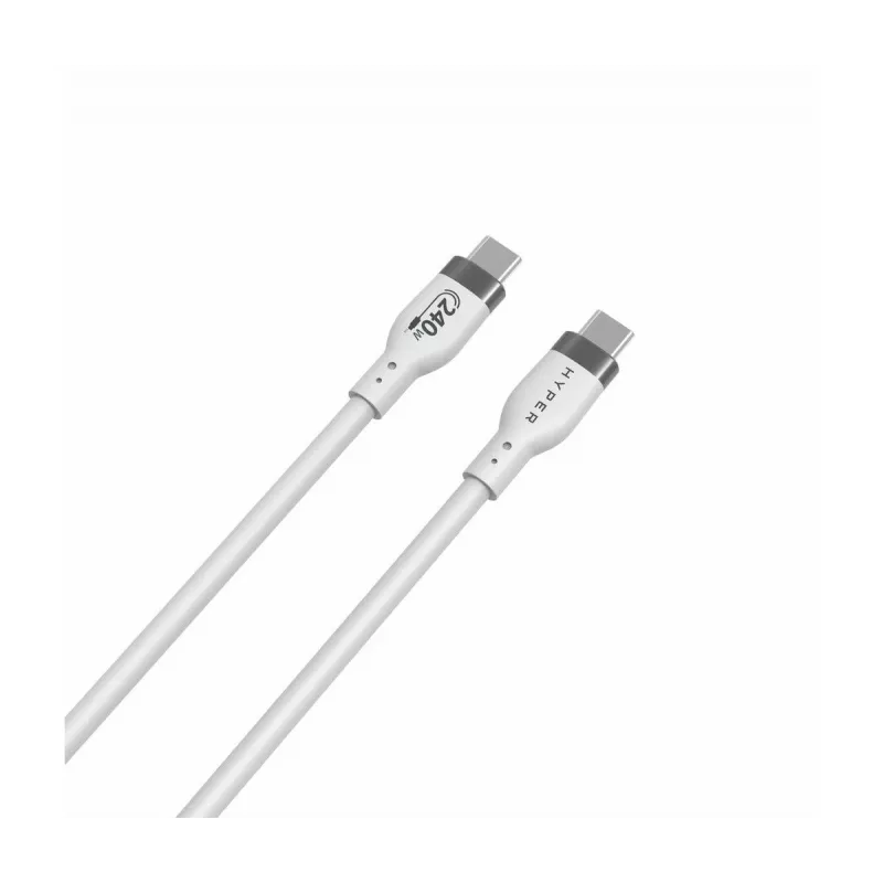 TARGUS Hyper 2m Silicone 240w USB-c Charging Cable - White