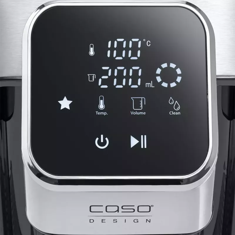 Electric Kettle Caso 2.7L 2600W Black/Stainless Steel