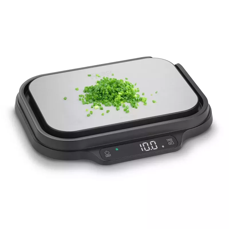 Kitchen scales Caso KitchenDuo 03291 — digital kitchen scale, stainless steel & black, LED display, 5 kg capacity, tare function