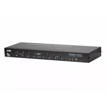 ATEN 8-Port USB DVI KVM Switch with Audio, 2048 x 1536 pixels, QXGA, 4.53 W, Black