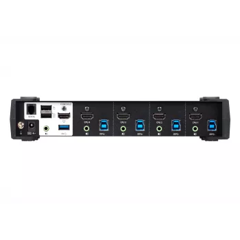 ATEN 4-Port USB 3.0 4K HDMI KVMP™ Switch with Audio Mixer Mode