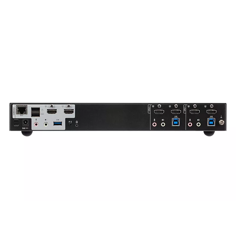 ATEN 2-Port USB 3.0 4K HDMI Dual Display KVMP™ Switch, 4096 x 2160 pixels, 4K Ultra HD, 3.17 W, Black