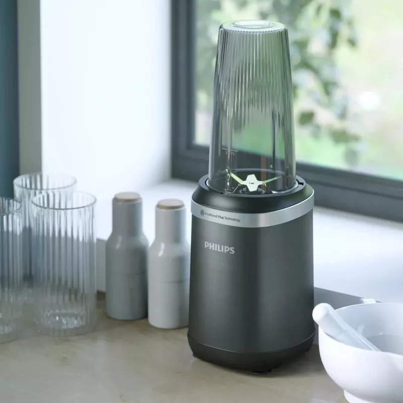 Tabletop blender Philips 5000 series HR2766/00 — 1000 W, 0.7 L bowl, 0.3 L chopper, Black/Stainless Steel