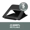 Fellowes Laptop Stand for Desk - Breyta Adjustable Laptop Riser for Home and Office - Portable Laptop Stand with 12 Height Adjustments - Max Laptop Size 14 inch, Max Weight 4KG - Black