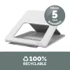 Fellowes Laptop Stand for Desk - Breyta Adjustable Laptop Riser for Home and Office - Portable Laptop Stand with 12 Height Adjustments - Max Laptop Size 14 inch, Max Weight 4KG - White