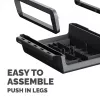 Fellowes Computer Monitor Stand with 3 Height Adjustments - Breyta Monitor Riser with Cable Management - Ergonomic Adjustable Monitor Stand for Computers - Max Weight 15KG - Black