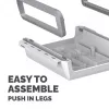 Fellowes Computer Monitor Stand with 3 Height Adjustments - Breyta Monitor Riser with Cable Management - Ergonomic Adjustable Monitor Stand for Computers - Max Weight 15KG - White