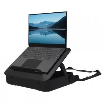 Fellowes Laptop Carry Case with Built-in Laptop Stand - Breyta Lockable Laptop Carry Case for Hybrid Working & Laptops Up To 14 inch/4KG - Black