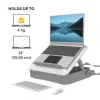 Fellowes Laptop Carry Case with Built-in Laptop Stand - Breyta Lockable Laptop Carry Case for Hybrid Working & Laptops Up To 14 inch/4KG - White