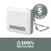 Fellowes Laptop Carry Case with Built-in Laptop Stand - Breyta Lockable Laptop Carry Case for Hybrid Working & Laptops Up To 14 inch/4KG - White