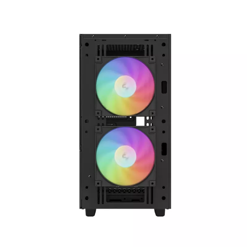 PC case DeepCool CH360 DIGITAL Micro Tower, tempered glass, microATX/Mini-ITX, front 2x140mm, built-in display, USB-C