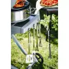 Grill cutlery set Adler AD 6728 — 3 pieces, stainless steel skewers and fork