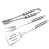 Grill cutlery set Adler AD 6728 — 3 pieces, stainless steel skewers and fork