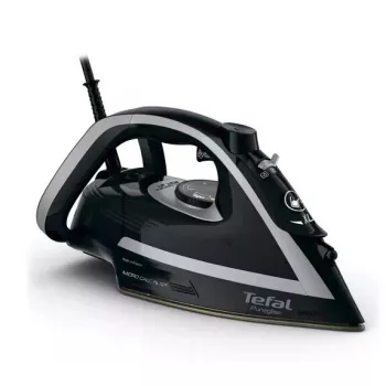 Tefal Puregliss FV8062E0 iron Dry & Steam iron Durilium AirGlide Autoclean soleplate 3000 W Black, Grey