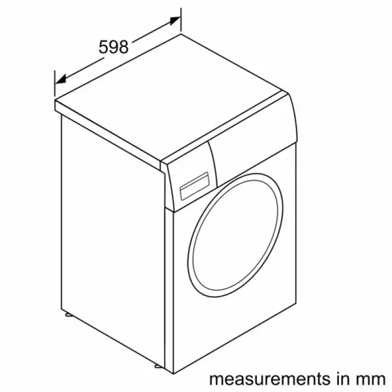 Washing machine Bosch WGG244ZMSN, front-load 9 kg, Energy class A