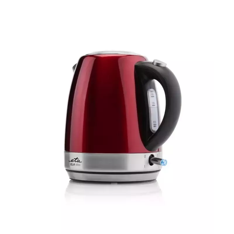 Electric kettle ETA 1.2 L 2100 W Red — stainless steel, water level indicator