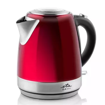 Electric kettle ETA 1.2 L 2100 W Red — stainless steel, water level indicator