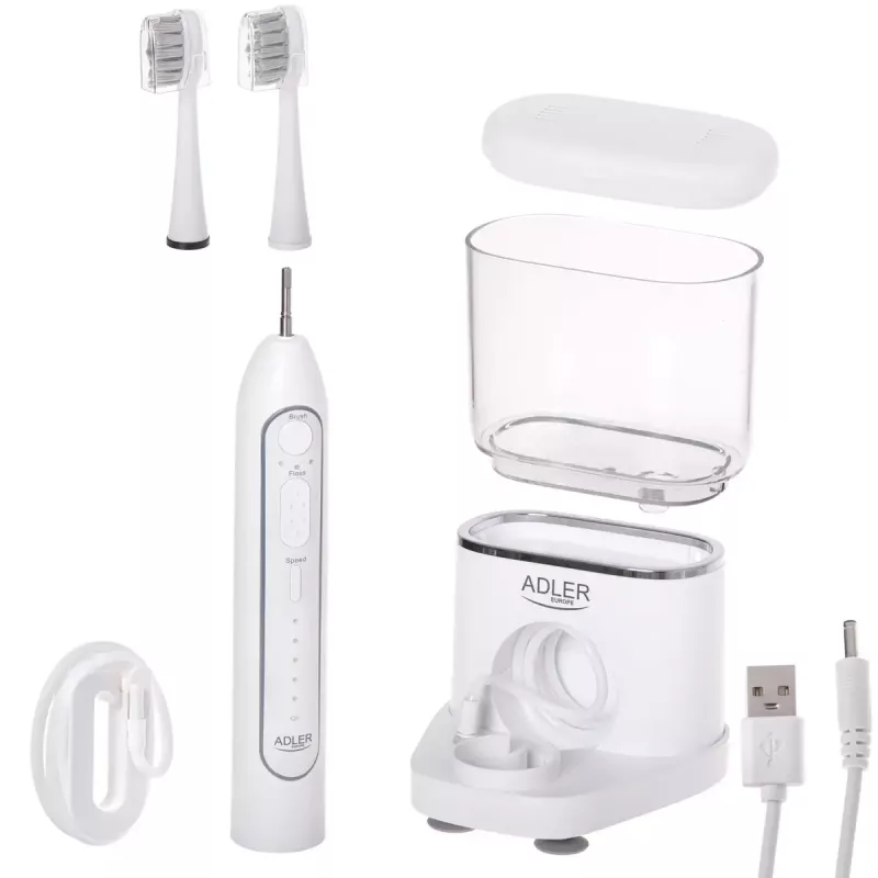 Toothbrush Adler 2-in-1 Water Flossing Sonic Brush AD 2180w