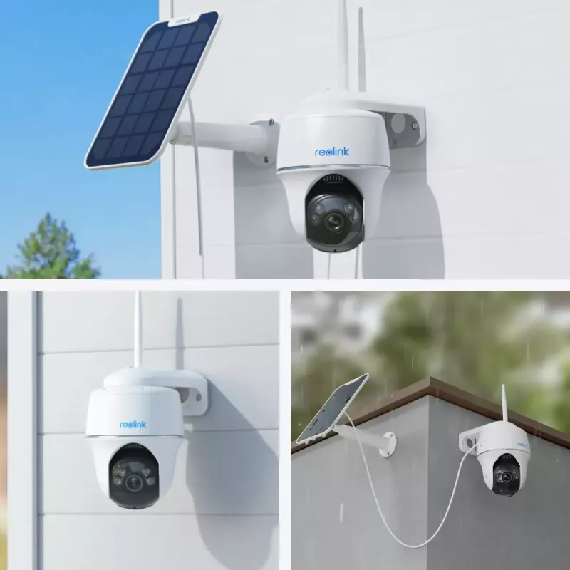 IP security camera Reolink Argus Series B430 — 5 MP, wireless, battery/solar 6000 mAh, dome, indoor/outdoor, PIR, 355° pan, 140° tilt