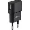 Indoor charger GOOBAY 45298 – universal USB 5V 1m, AC 100–240V, 5 W, black