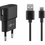 Indoor charger GOOBAY 45298 – universal USB 5V 1m, AC 100–240V, 5 W, black