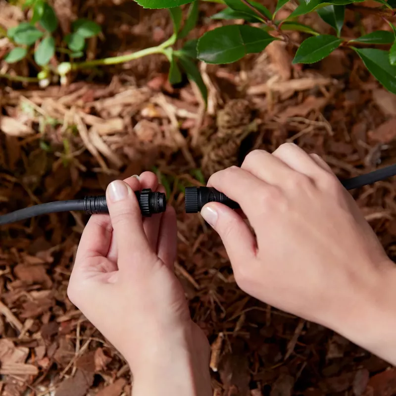 Philips Outdoor cable extension 2.5 m, Power cable, Black, Plastic, Backyard, Frontyard, Garden, Patio, IP67, III