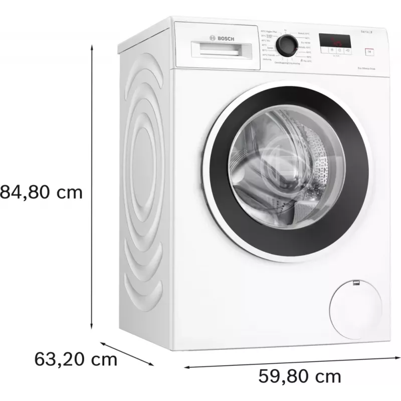 Bosch Serie 2 WGE0240ASN washing machine Front-load 7 kg 1351 RPM White