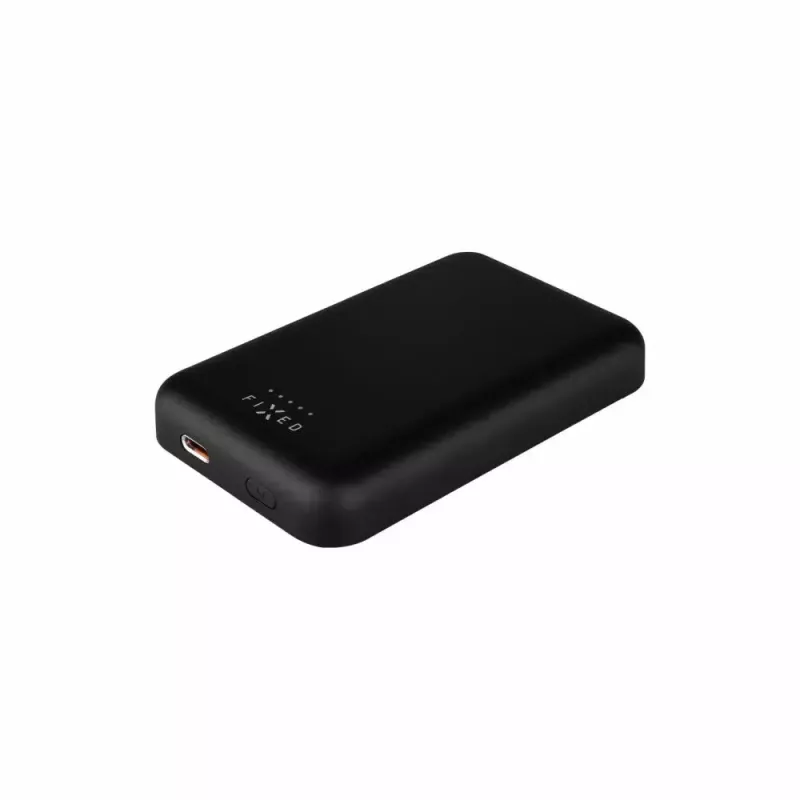 Portable Power Bank FIXED MagZen 6000 mAh — black, USB output for smartphones and tablets