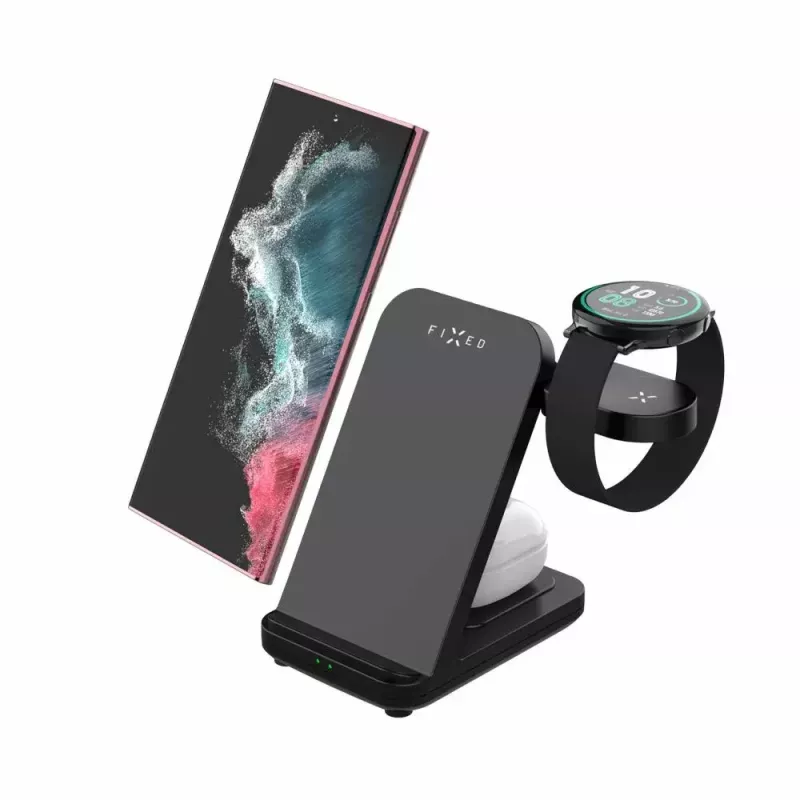 Portable power bank FIXED Powerstation FIXPOS-SA-BK 10000mAh, portable charger, 10000 mAh capacity