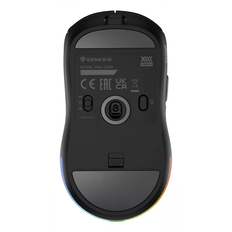 GENESIS Zircon XIII mouse Gaming Ambidextrous RF Wireless + USB Type-C Optical 26000 DPI