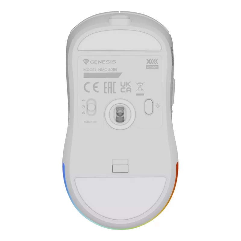 GENESIS Zircon XIII mouse Gaming Ambidextrous RF Wireless + USB Type-C Optical 26000 DPI
